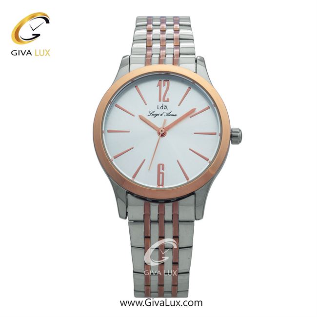 ساعت مچی اورجینال زنانه LdA | لوئیجی د آنا | Luigi d'Ana نقره ای-رزگلد | نقره ای-رزگلد| نقره ای| کد رفرنس 2420